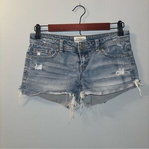 Aeropostale Girls Cut-Off Jean Shorts - Size 1/2 Short Daisy Dukes